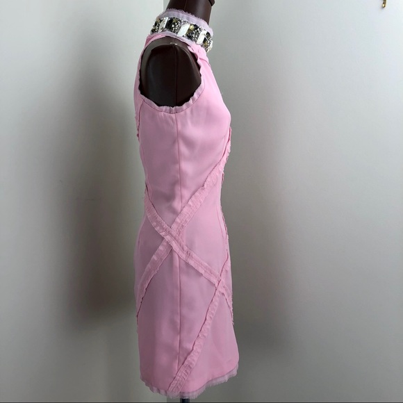 Christina Makowsky Slashed Frayed Razorback Dress - Picture 4 of 6